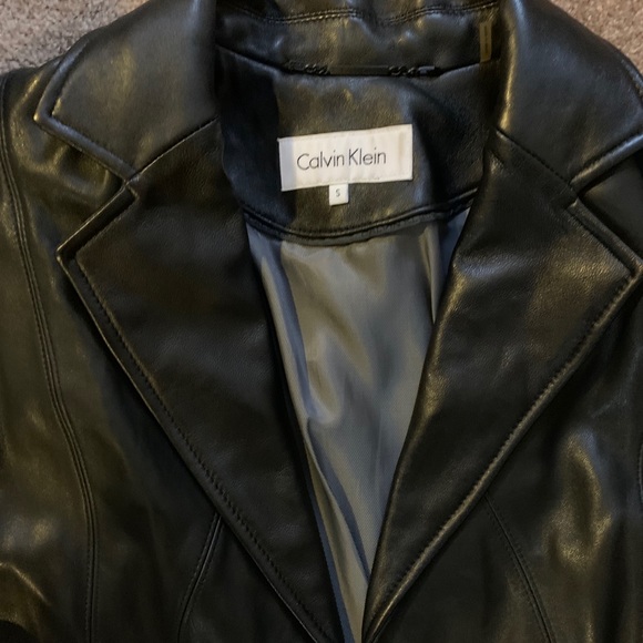 Women’s Calvin Klein leather jacket - Picture 2 of 11